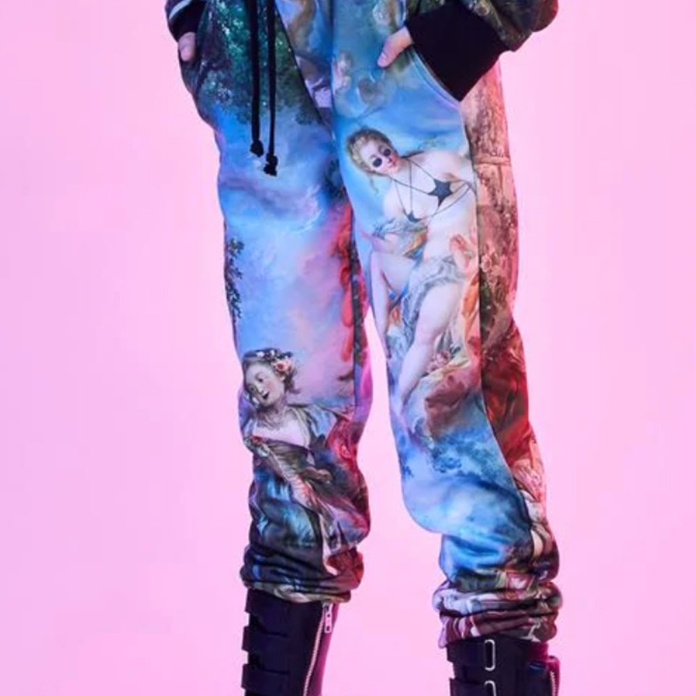 Graphic Sweatpants, xxs, renaissance, punk, rave
